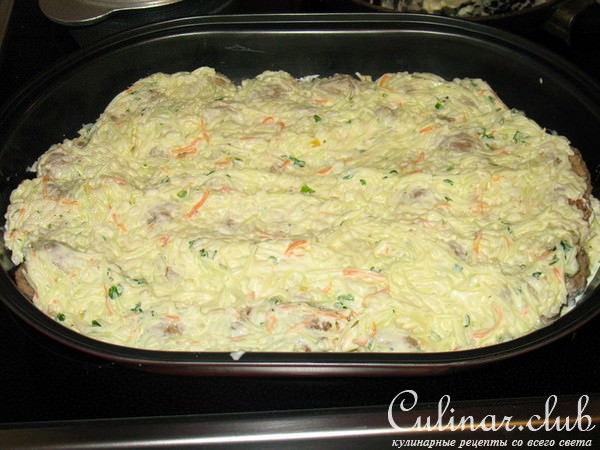 Мясные шарики с рисом и кольраби.