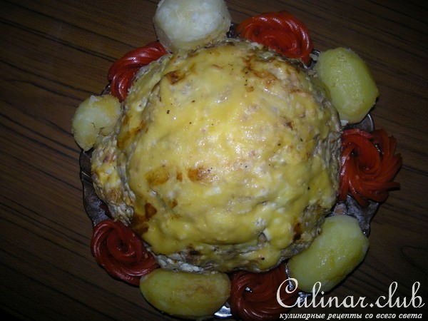 Фаршированная цветная капуста.