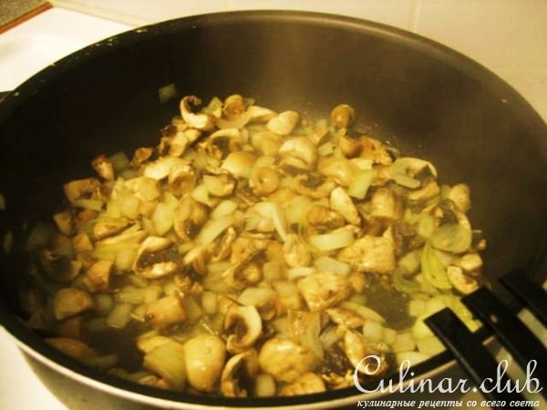 Лапша запеченная с курицей