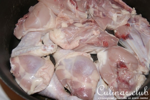 Курица каччиаторе(pollo alla cacciatora)