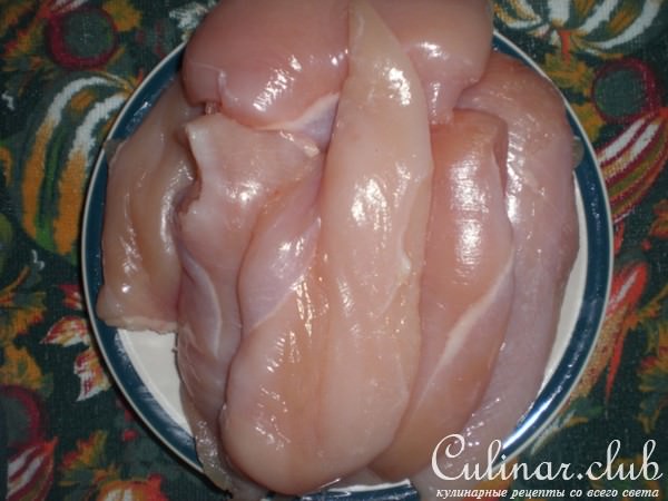Куриные грудки начинённые кокосовым песто( Дуэль)