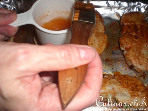 Куриные грудки начинённые кокосовым песто( Дуэль)