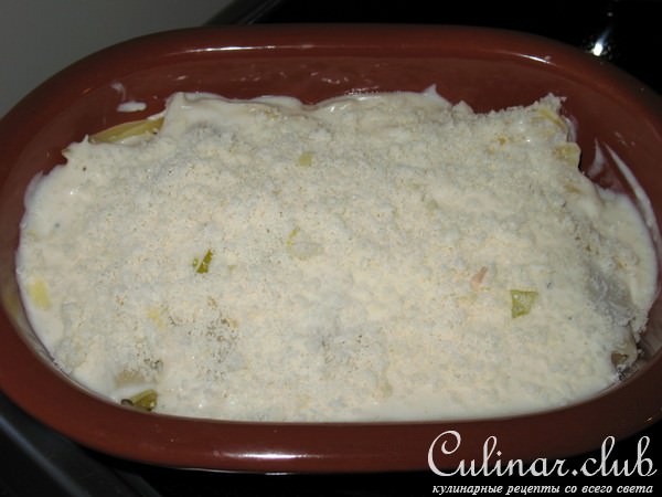Канеллони с курицей и грибами