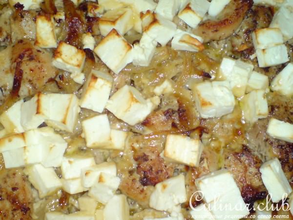 Мясо индейки с брынзой по-гречески