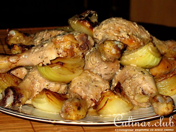 Куринные ножки с соусом из портвейна и мадейры