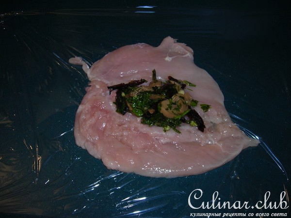 фаршированные куринные рулетики