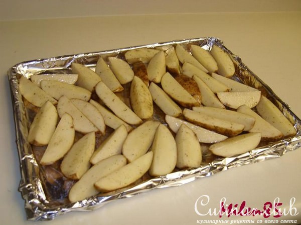 Курица маринованная запеченная