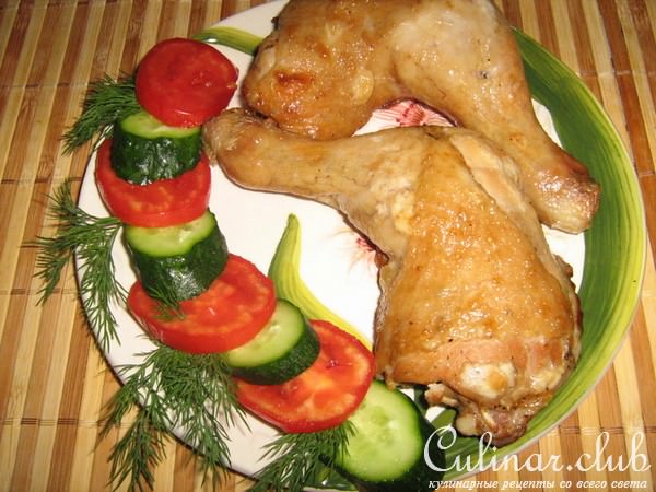 Маринованные куриные окорочка.