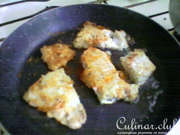 Рыба с майонезом жареная