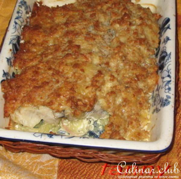 Рыба под хлебной корочкой