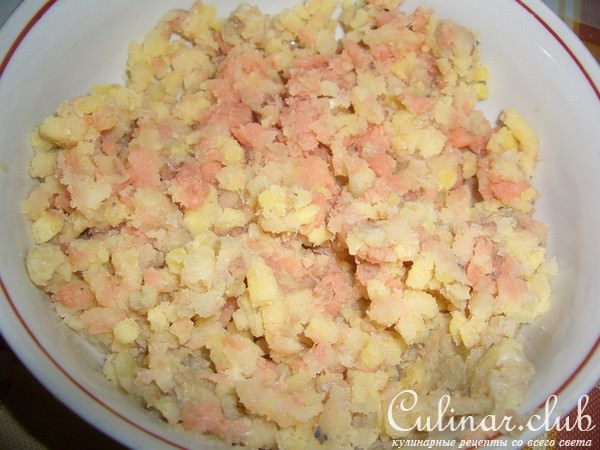 Котлеты из рыбы с картофелем