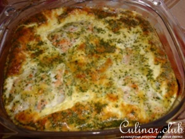 Форель в сырных сливках
