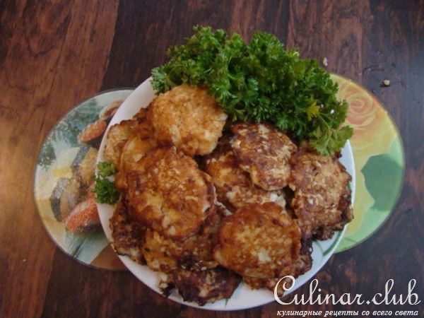 Оладушки рыбные из пангасиуса.(вариант)