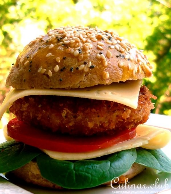 Куриный гамбургер Cajun(mcdonalds отдыхает!)