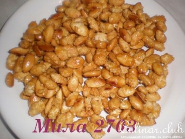 Миндаль в сахаре (простой вкусный десерт)