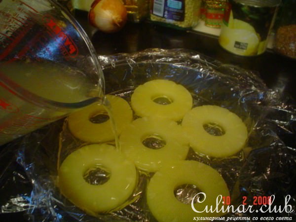 Pineapple upside down cake (" Ананасовые вверхтормашки")