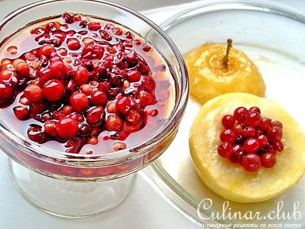 Десерт "Яблоки на снегу"