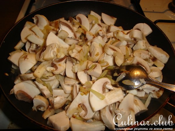 макароны с грибами