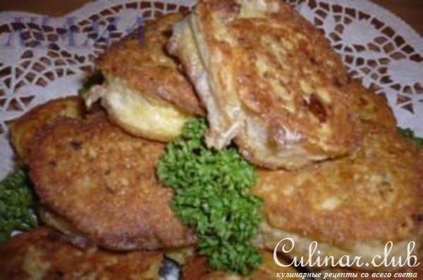 Рыбно-вафельный рулет