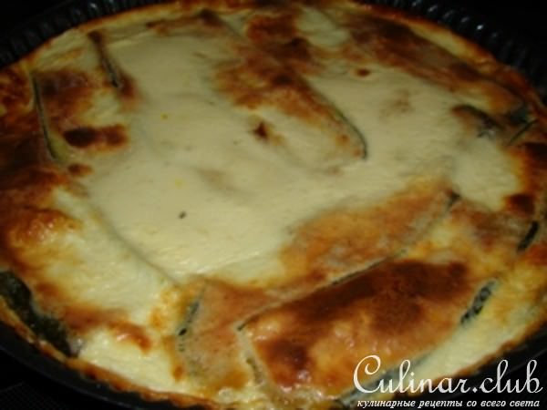 Мусака из цуккини с брынзой