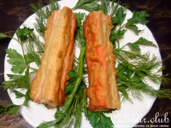 ЗАКУСКА ИЗ КРАБОВЫХ ПАЛОЧЕК