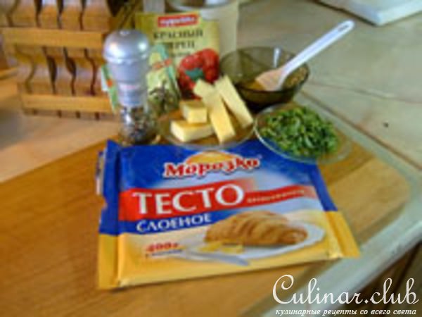 Сырные "пончики" из слоеного теста