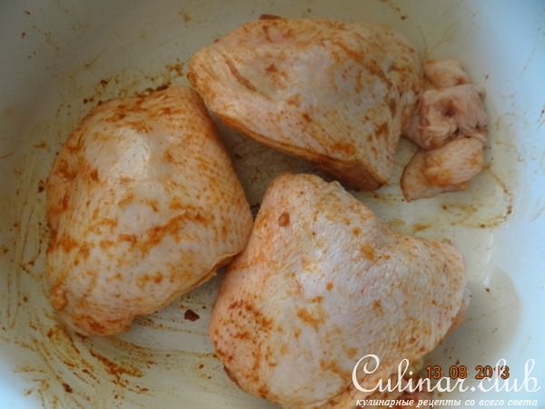 Курочка на скорую руку с грибным ароматом