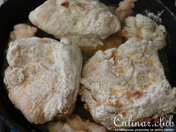 Курочка на скорую руку с грибным ароматом