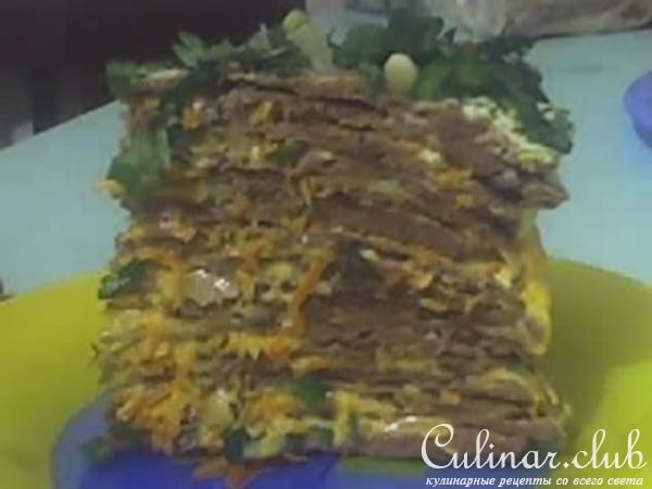 Печёночный торт (ещё один вариант)