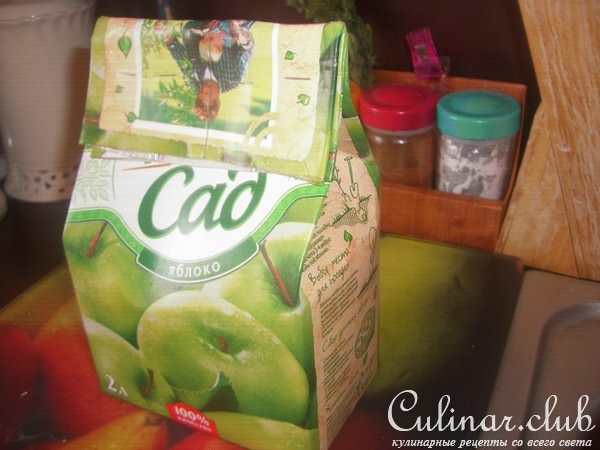 Куриный Рулет "Квадратный"))) в пакете из под сока)))