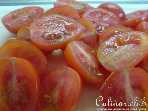 Закуска из запечённых баклажанов и черри//Polpette di melanzane