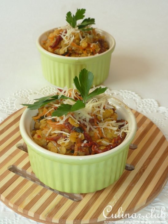 Чечевица с овощами "Утомленные солнцем (духовкой)...."