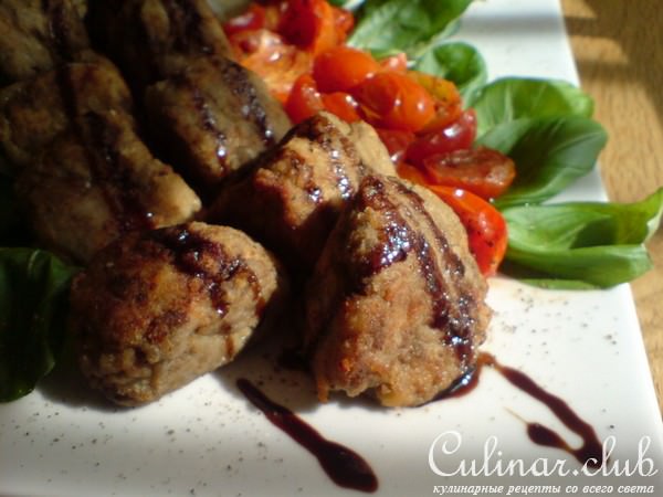 Закуска из запечённых баклажанов и черри//Polpette di melanzane