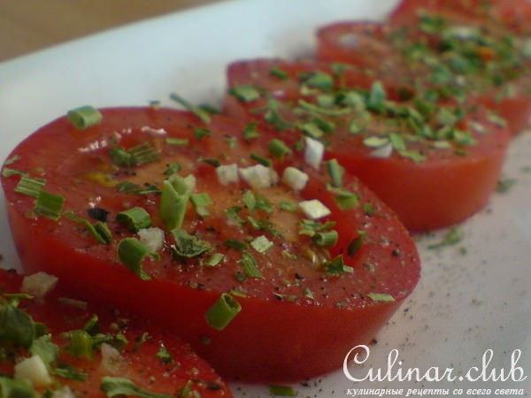 Редис /помидоры с анчоусами,как холодная закуска