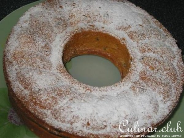 Йогуртовый кекс с черносливом