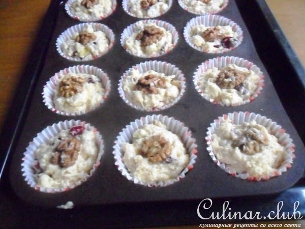 Маффины с вишней и белым шоколадом