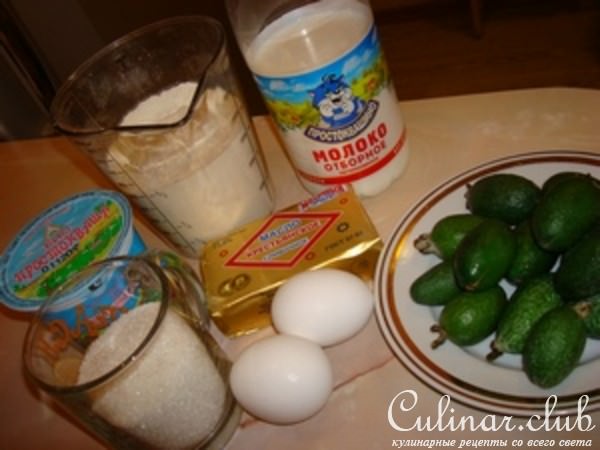 Кексики с фейхоа