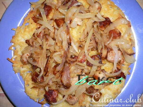 Potato cake с мясом.