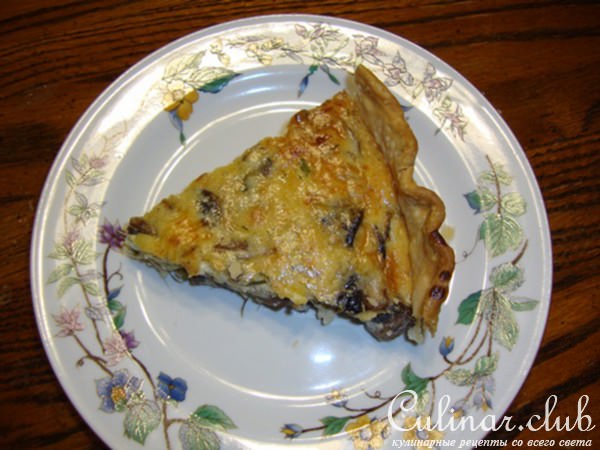 Киш с грибами (вариант)