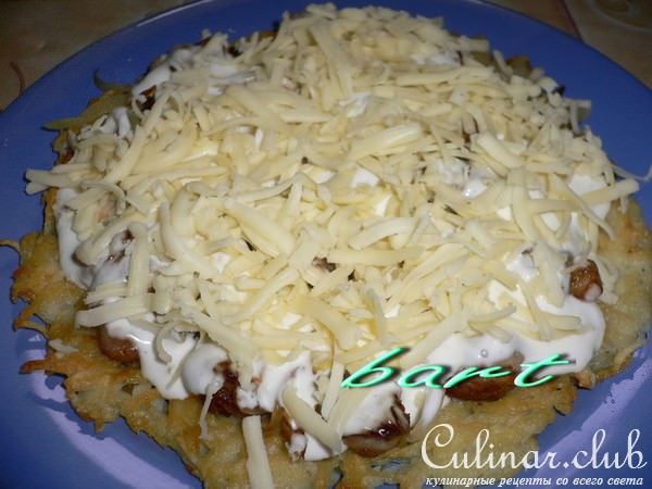 Potato cake с мясом.