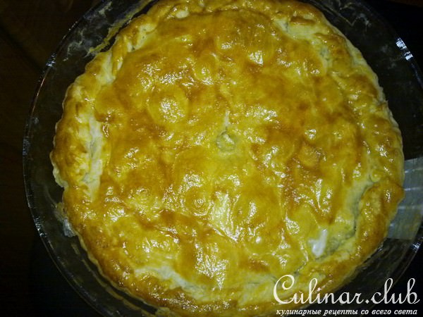 Пирог"Греческий"(со шпинатом,грибами,сыром)