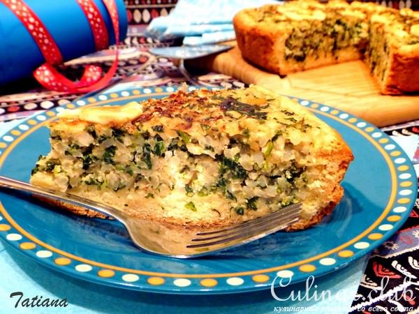 Пирог с рисом и капустой "Мизуна"