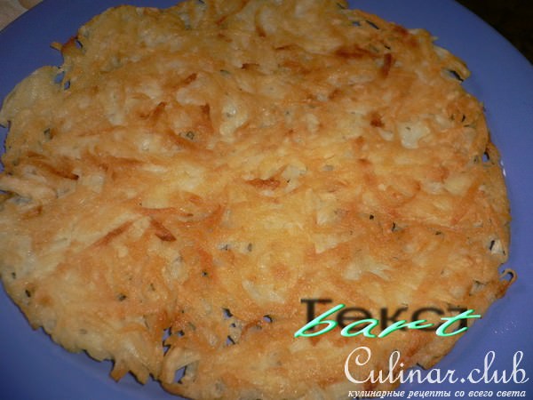Potato cake с мясом.