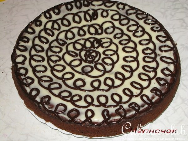 Пирог картофельно-шоколадный с корицей
