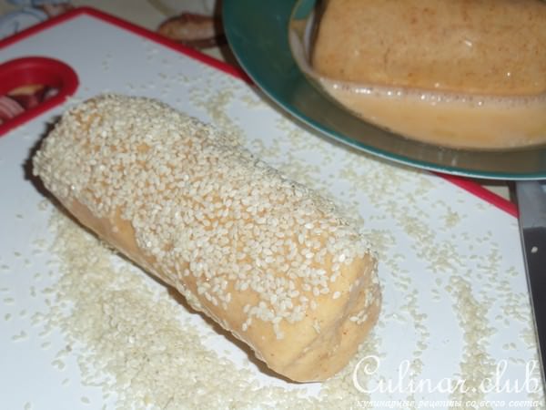 Сырное печенье с кунжутом