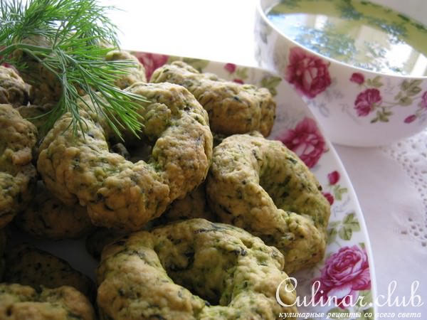 Бублички с зеленью-быстрый перекус!
