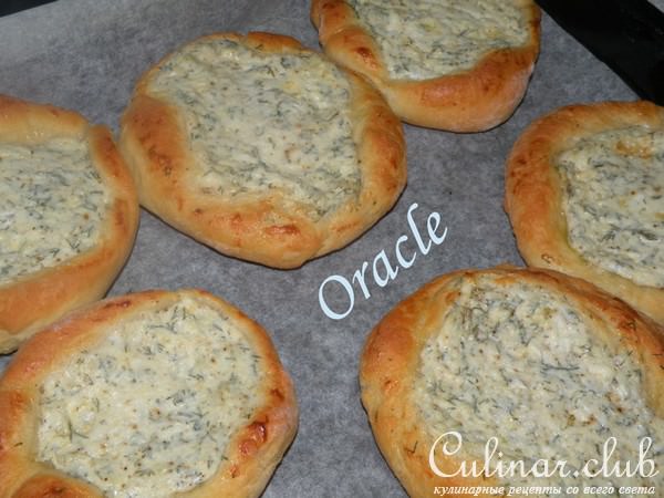 Турецкие лепешки с сыром Фета и укропом. PEYNIRLI PIDE