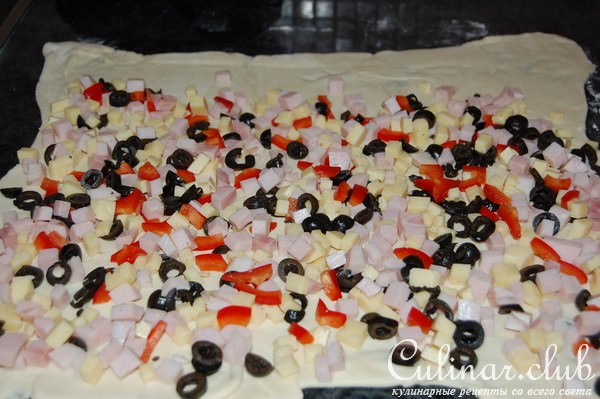 Булочки с сыром и ветчиной