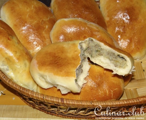 Пирожки домашние с картофелем и печенью