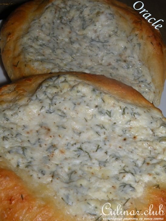 Турецкие лепешки с сыром Фета и укропом. PEYNIRLI PIDE